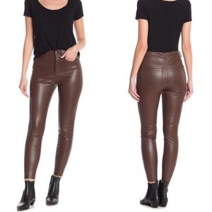 Free People Vegan Leather Leggings